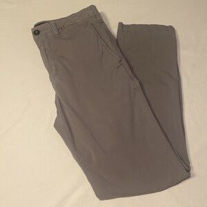 American Eagle Outfitters Mens Gray Original Straight Chino Size 28 x 32 EUC